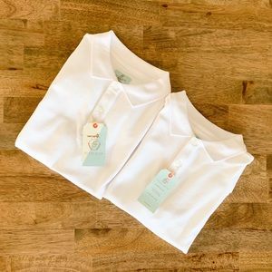 Class Club Boys White Short Sleeve Polos